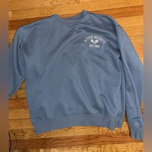 Nasty Gal Blue sweatshirt size 8